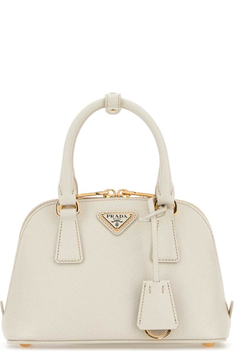 Prada White Leather Handbag