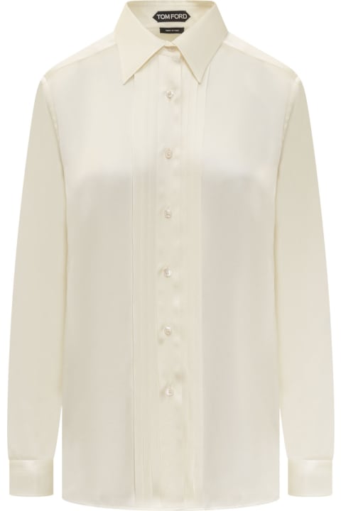 Fashion for Women Tom Ford Silk Shirt With Pleated Detail