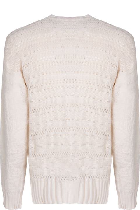 Sweaters for Men Atomo Factory Destroy Ivory Sweater By Atomo Factory