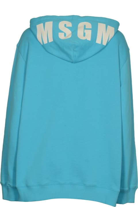 MSGM Fleeces & Tracksuits for Women MSGM Logo Hood Print Hoodie