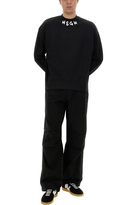 MSGM Sweaters for Men MSGM Logo-printed Sweatshirt