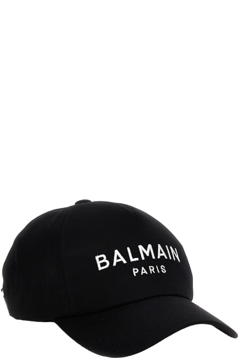 Balmain Hats for Men Balmain Logo Embroidery Baseball Cap