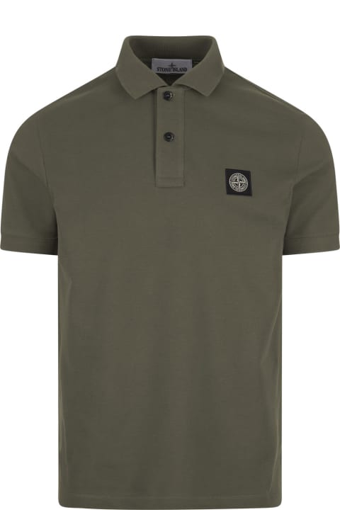 Topwear for Men Stone Island Mud Piqué Slim Fit Polo Shirt