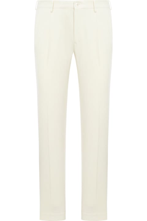 Incotex سراويل لـ القسم الرجالي Incotex Cotton Trousers With Pleats