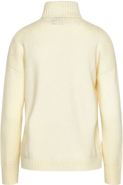 Blumarine for Women Blumarine Logo Embroidered Turtleneck Sweater