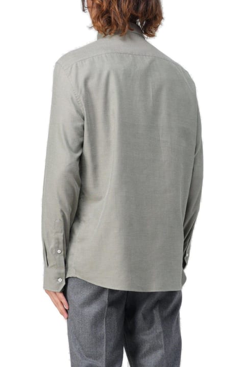 Fashion for Men Brunello Cucinelli Buttoned Long-sleeved Shirt Brunello Cucinelli