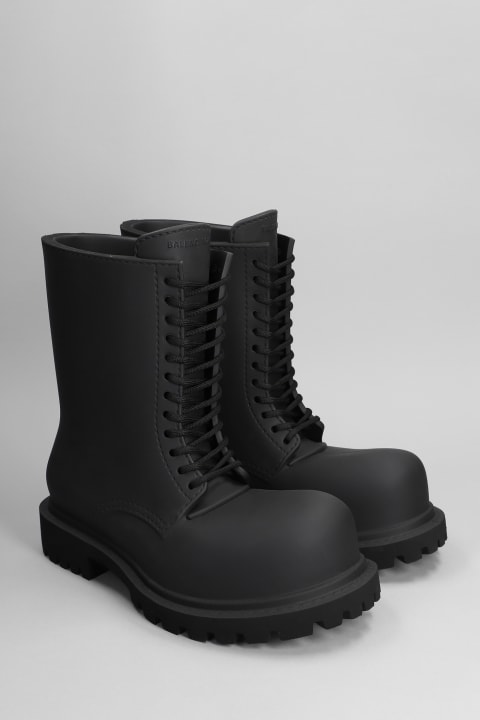 Fashion for Men Balenciaga Steroid Boot Combat Boots In Black Eva