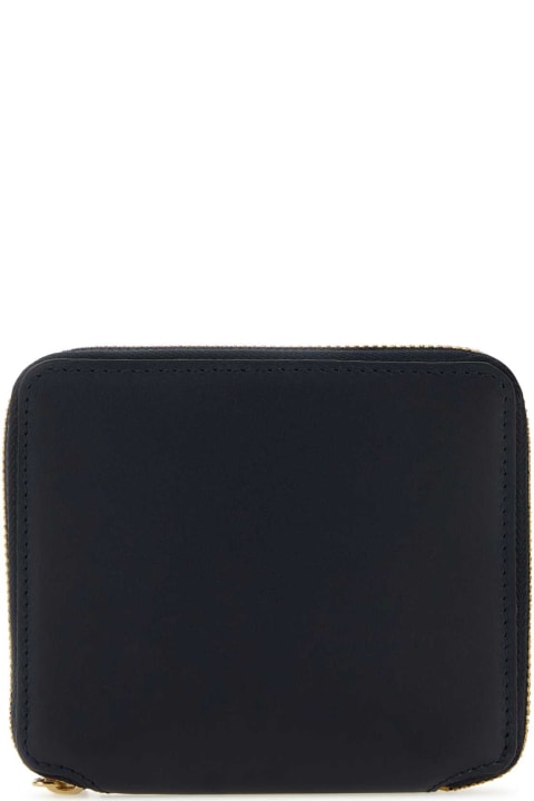 Accessories Sale for Women Comme des Garçons Midnight Blue Leather Wallet