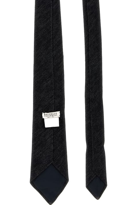 Ties for Women Brunello Cucinelli Denim Tie