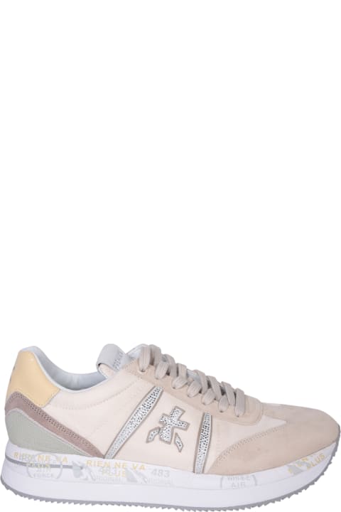 آخر صيحات الموضة من السيدات Premiata Conny Taupe Sneakers