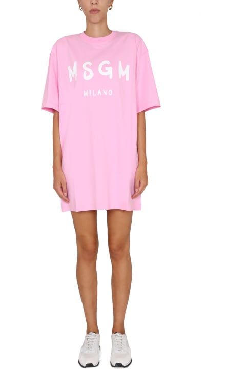 MSGM الملابس لـ السيدات MSGM Brushed Logo Dress