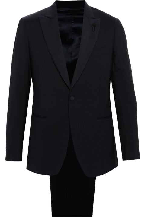 Lardini Suits for Men Lardini Single-breasted Wool Suit