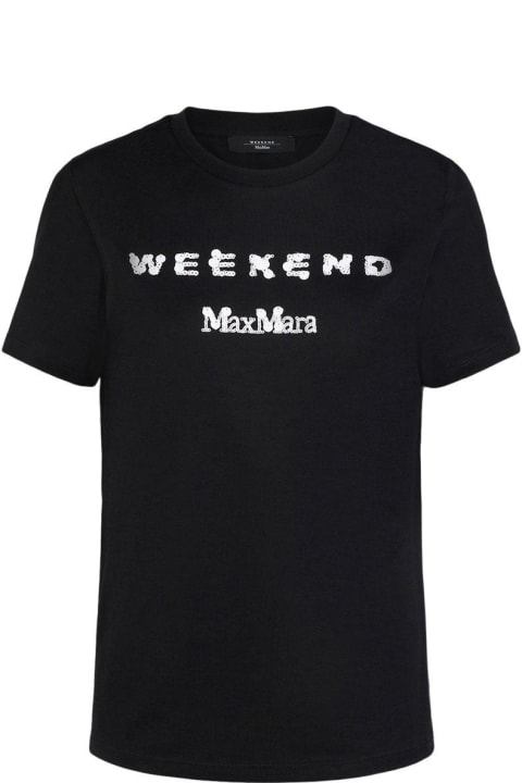 Fashion for Women Weekend Max Mara Logo Detailed Crewneck T-shirt Weekend Max Mara