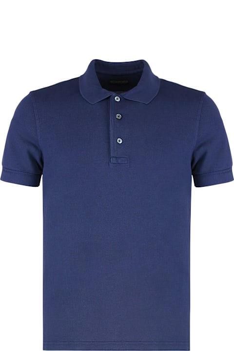 Sale for Men Tom Ford Cotton Blend Piqué Polo Shirt