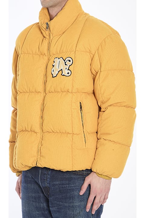 Palm Angels for Men Palm Angels Monogram Corduroy Puffer Jacket