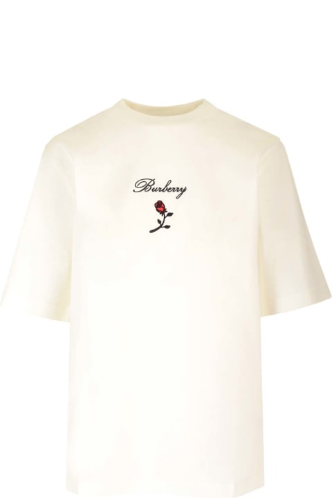 Burberry Sale for Women Burberry Flocked Logo T-shirt