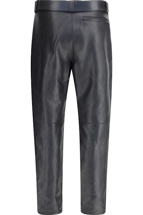 Homeware Saint Laurent Hammered Leather Belted Pants