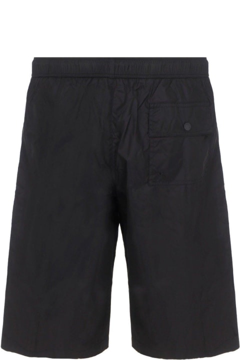 Pants for Men Moncler Logo Embroidered Drawstring Swim Shorts