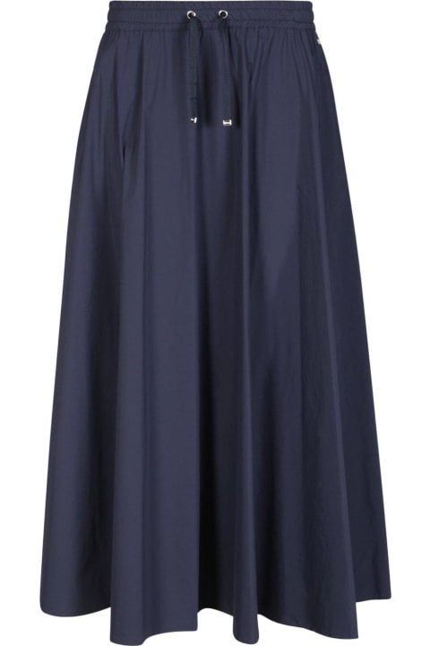 Herno Skirts for Women Herno Elastic Waist Drawstring Midi Skirt