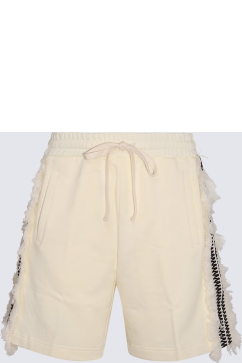 Ritos Pants for Men Ritos Cream Cotton Shorts