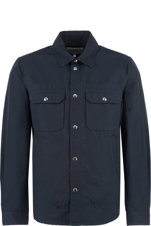 Fashion for Men Woolrich Patched Pocket Round Hem Shirt
