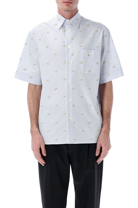 Homeware Valentino Garavani Valentino Garavani Oxford Shirt With Le Chat De La Maison Print