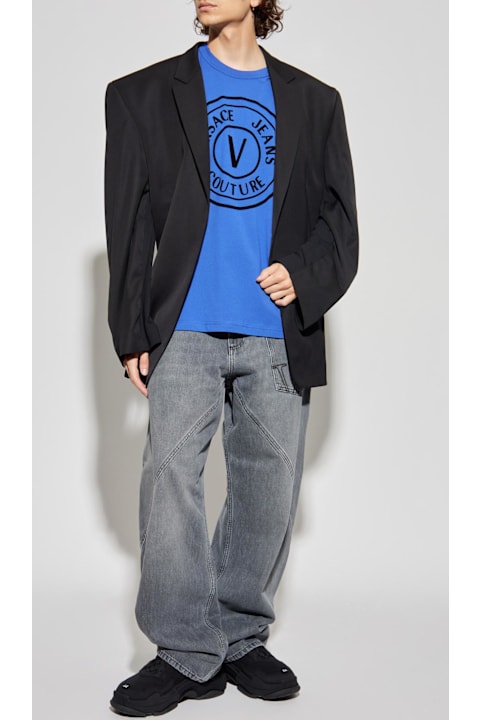 أدوات منزلية Versace Jeans Couture Versace Jeans Couture T-shirt With A Velvet Finish Print