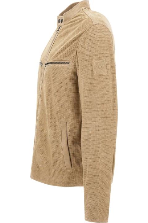 Belstaff Coats & Jackets for Men Belstaff "racerway Air" Goat Suede Jacket