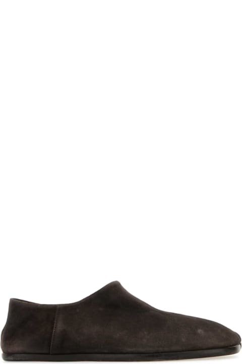Maison Margiela Boots for Men Maison Margiela Brown Suede Tabi Loafers
