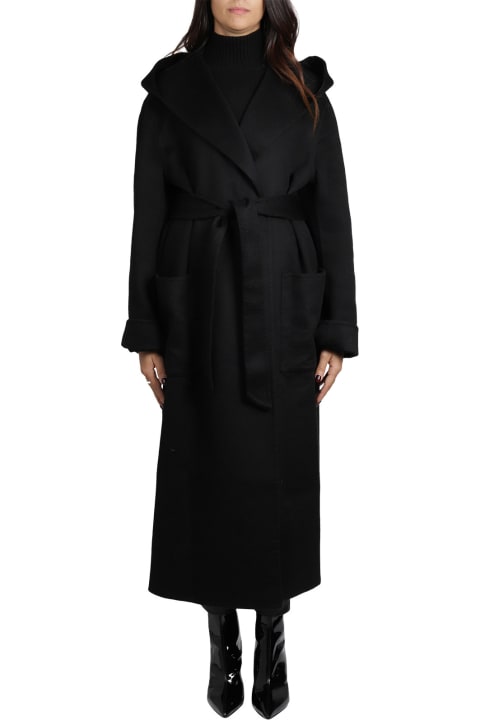 Sorelle Secli Black Long Coat