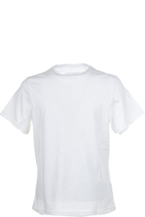 メンズ Barbourのトップス Barbour White T-shirt With Pocket And Logo