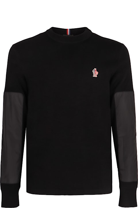 Sweaters for Men Moncler Grenoble Logo Crew-neck Sweater