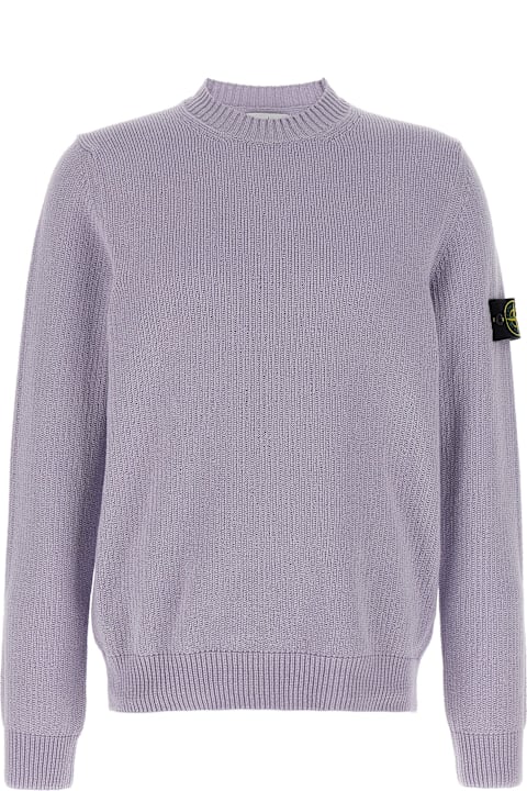 Sweaters for Men Stone Island Logo Badge Sweater