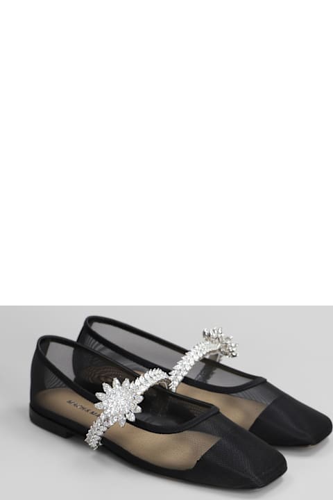 Mach & Mach for Women Mach & Mach Ballet Flats In Black Fabric