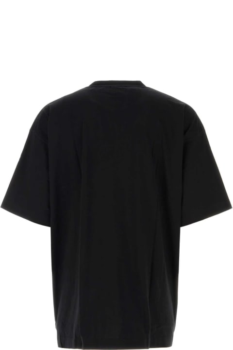 VETEMENTS Clothing for Men VETEMENTS Black Cotton T-shirt