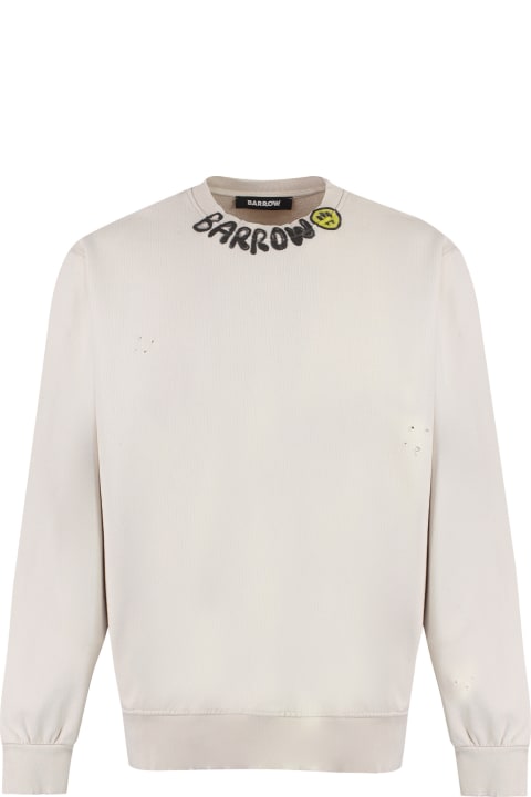 Fleeces & Tracksuits for Men Barrow Logo Detail Cotton Sweatshirt