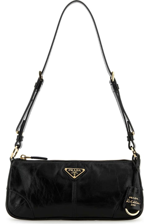 Homeware Prada Black Leather Shoulder Bag