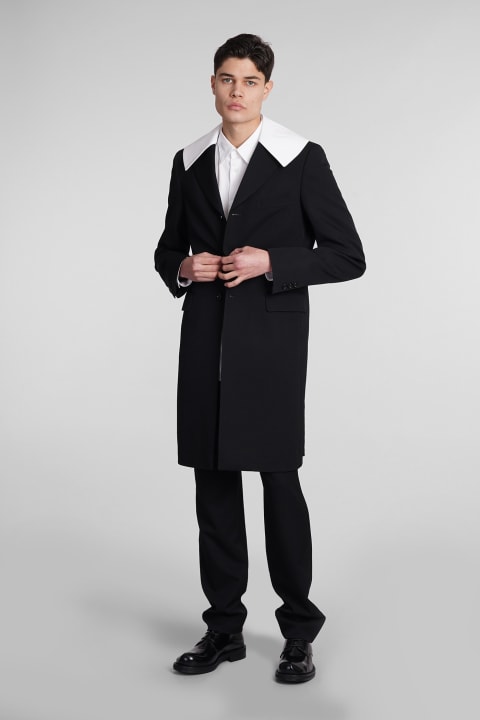 Comme Des Garçons Homme Plus for Men Comme Des Garçons Homme Plus Coat In Black Wool