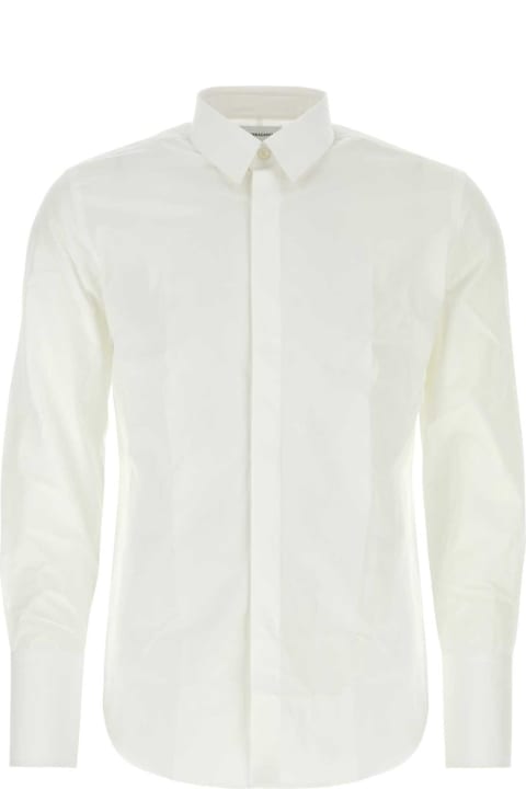 Ferragamo Shirts for Men Ferragamo White Poplin Shirt