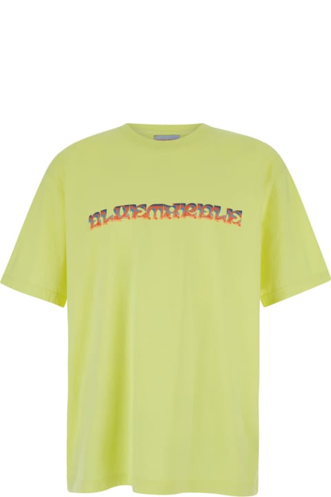 Bluemarble Topwear for Men Bluemarble Trippy Leaves Print T-shirt