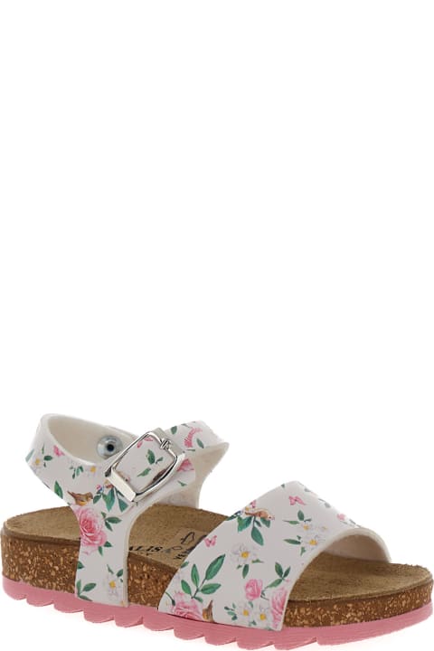 ガールズ Monnalisaのシューズ Monnalisa Multicolor Sandals With Floreal Print In Polyurethane Girl