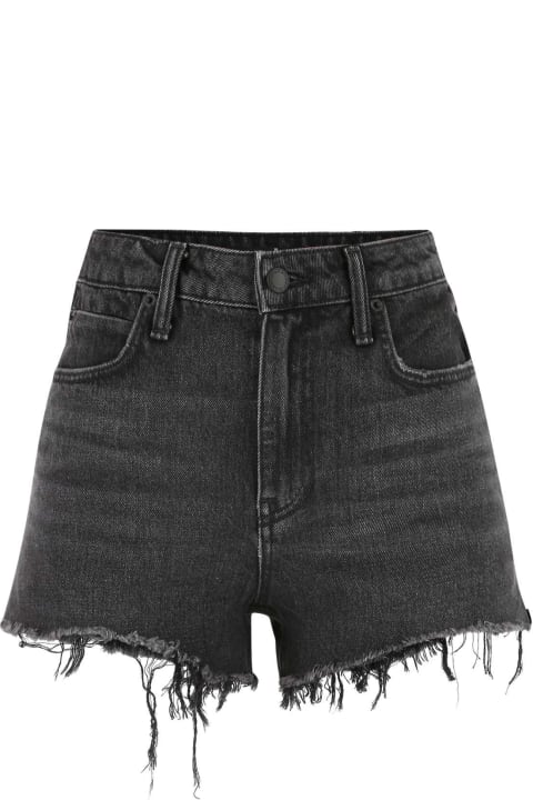 Alexander Wang Pants & Shorts for Women Alexander Wang Black Denim Bite Shorts