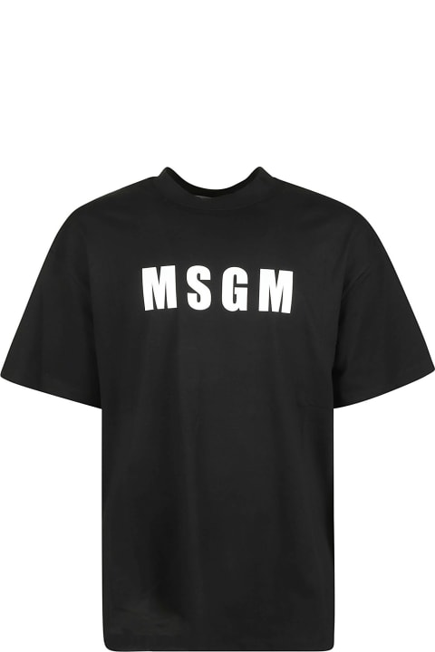 Fashion for Men MSGM Logo Print T-shirt