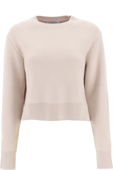 Sweaters for Women Lanvin Cropped Wool And Cashmere Sweater