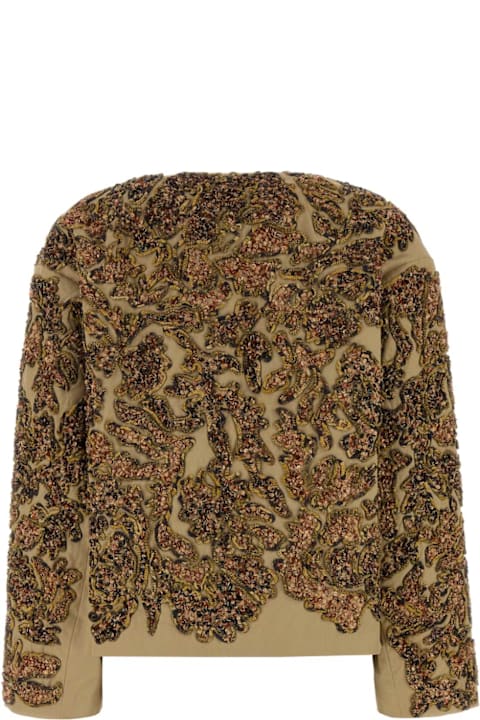 Dries Van Noten for Women Dries Van Noten Embellished Cotton Vonda Jacket