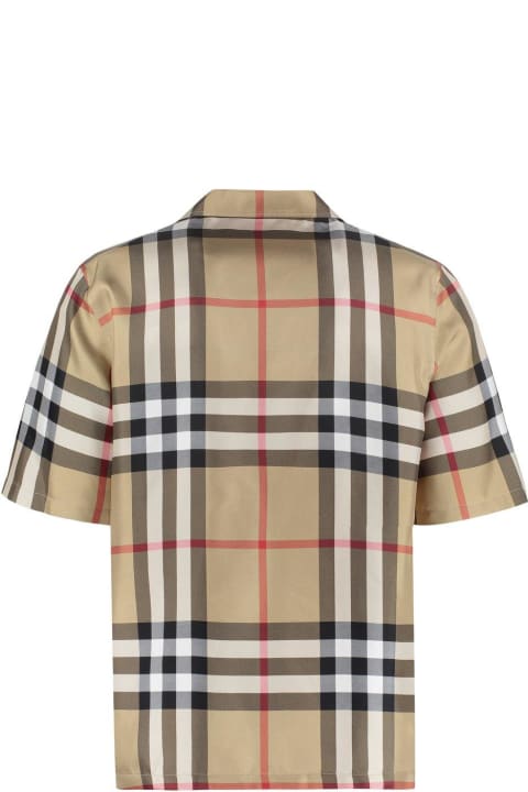 Fashion for Men Burberry Checked Short Sleeve Shirt