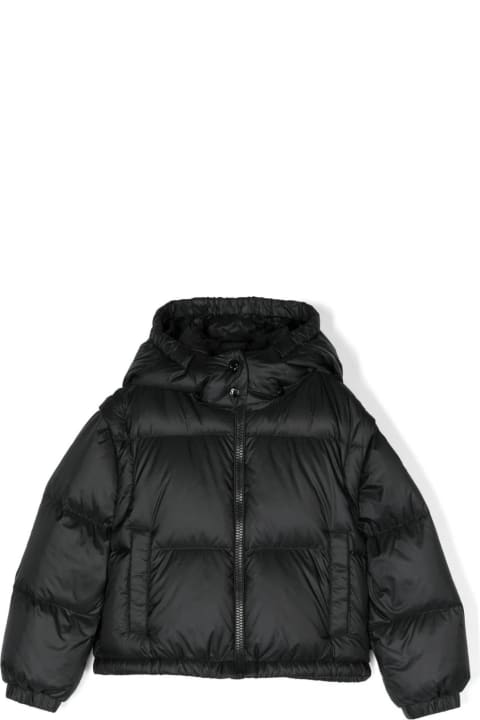 Coats & Jackets for Girls Moncler Black Vanya Short Down Jacket