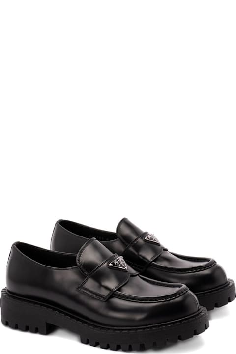 Prada for Kids Prada Prada Leather Moccasins