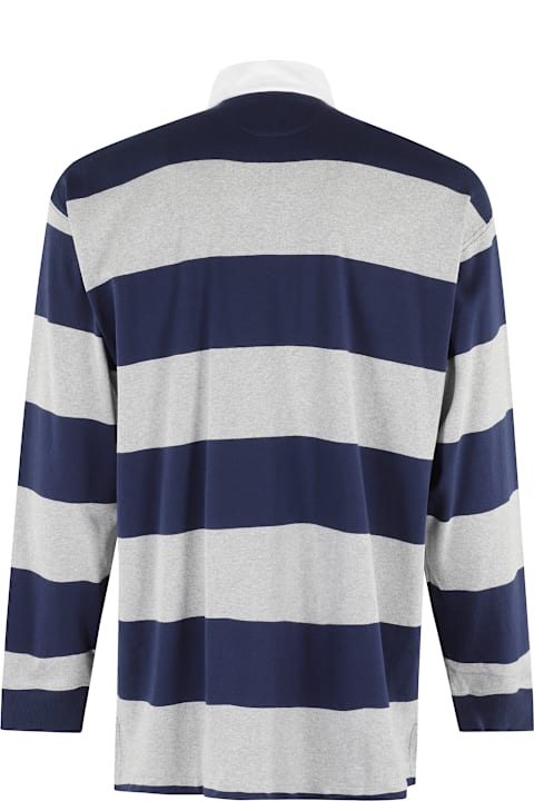 Polo Ralph Lauren Fleeces & Tracksuits for Women Polo Ralph Lauren Multicolor Polo Shirt With Classic Collar And All-over Striped Motif In Cotton Man