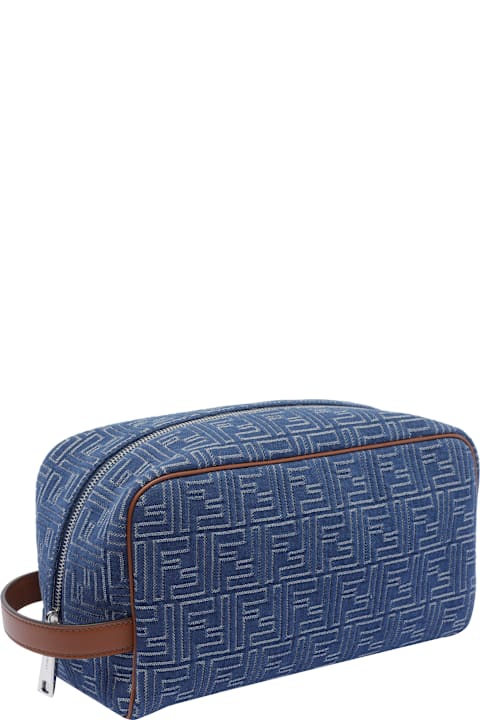 Fendi for Men Fendi Denim Ff Beauty Case